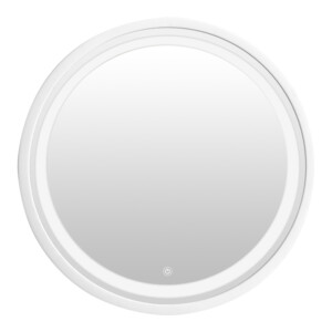 Καθρέπτης Led Goslyn Inart σε λευκή απόχρωση Φ55.4x4.5εκ-349-000004