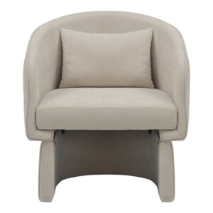 Πολυθρόνα Playmob pakoworld ύφασμα σε μπεζ απόχρωση 69x65x79εκ-350-000001