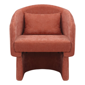 Πολυθρόνα Playmob pakoworld ύφασμα σε κεραμιδί απόχρωση 69x65x79εκ-350-000002