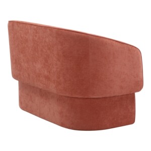 Καναπές διθέσιος Playmob pakoworld ύφασμα σε κεραμιδί απόχρωση 128x65x79εκ-350-000005