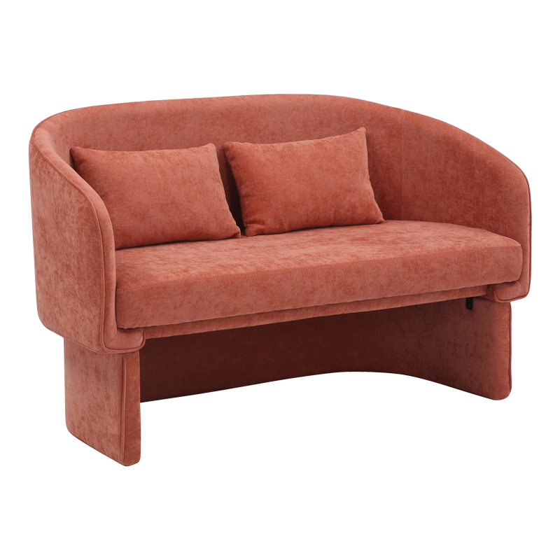 Καναπές διθέσιος Playmob pakoworld ύφασμα σε κεραμιδί απόχρωση 128x65x79εκ-350-000005 Καναπές διθέσιος Playmob pakoworld ύφασμα σε κεραμιδί απόχρωση 128x65x79εκ-350-000005