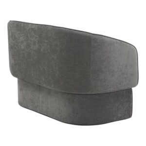 Καναπές διθέσιος Playmob pakoworld ύφασμα σε γκρι απόχρωση 128x65x79εκ-350-000006