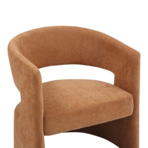 Πολυθρόνα Leicy pakoworld ύφασμα σε καφέ απόχρωση 69x63x76.5εκ-350-000008