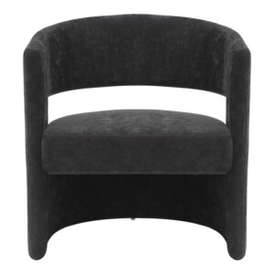 Πολυθρόνα Leicy pakoworld ύφασμα σε μαύρη απόχρωση 69x63x76.5εκ-350-000009