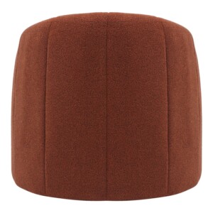 Πολυθρόνα Fassy pakoworld μπουκλέ ύφασμα σε κεραμιδί απόχρωση 80x66x80εκ-350-000015