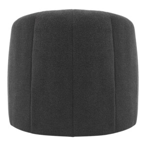 Πολυθρόνα Fassy pakoworld μπουκλέ ύφασμα σε ανθρακί απόχρωση 80x66x80εκ-350-000017