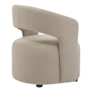 Πολυθρόνα Lemouton pakoworld ύφασμα σε μπεζ απόχρωση 69.5x66x80εκ-350-000018