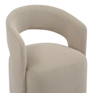 Πολυθρόνα Lemouton pakoworld ύφασμα σε μπεζ απόχρωση 69.5x66x80εκ-350-000018