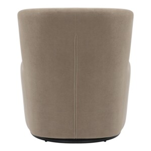 Πολυθρόνα περιστρεφόμενη Swish pakoworld μπουκλέ ύφασμα σε γκρι-μπεζ απόχρωση 63x76x76.5εκ-350-000021