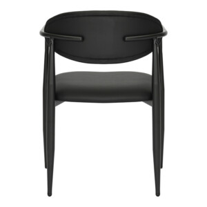 Πολυθρόνα Kalone pakoworld pu σε μαύρη απόχρωση 56x55x78εκ-350-000025