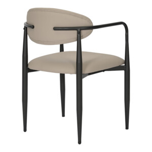 Πολυθρόνα Kalone pakoworld pu σε γκρι-μπεζ απόχρωση 56x55x78εκ-350-000026