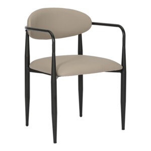 Πολυθρόνα Kalone pakoworld pu σε γκρι-μπεζ απόχρωση 56x55x78εκ-350-000026