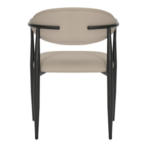 Πολυθρόνα Kalone pakoworld pu σε γκρι-μπεζ απόχρωση 56x55x78εκ-350-000026