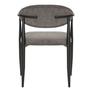 Πολυθρόνα Kalone pakoworld ύφασμα σε ανθρακί απόχρωση 56x55x78εκ-350-000027