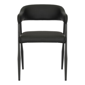 Πολυθρόνα Sezan pakoworld pu σε μαύρη απόχρωση 56x55x78εκ-350-000028