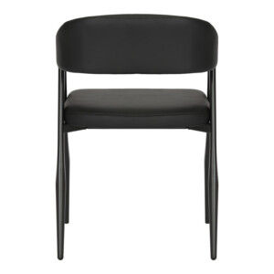 Πολυθρόνα Sezan pakoworld pu σε μαύρη απόχρωση 56x55x78εκ-350-000028