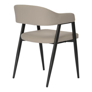 Πολυθρόνα Sezan pakoworld pu σε γκρι-μπεζ απόχρωση 56x55x78εκ-350-000029