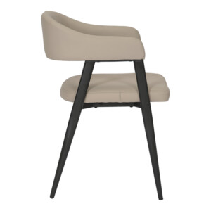 Πολυθρόνα Sezan pakoworld pu σε γκρι-μπεζ απόχρωση 56x55x78εκ-350-000029