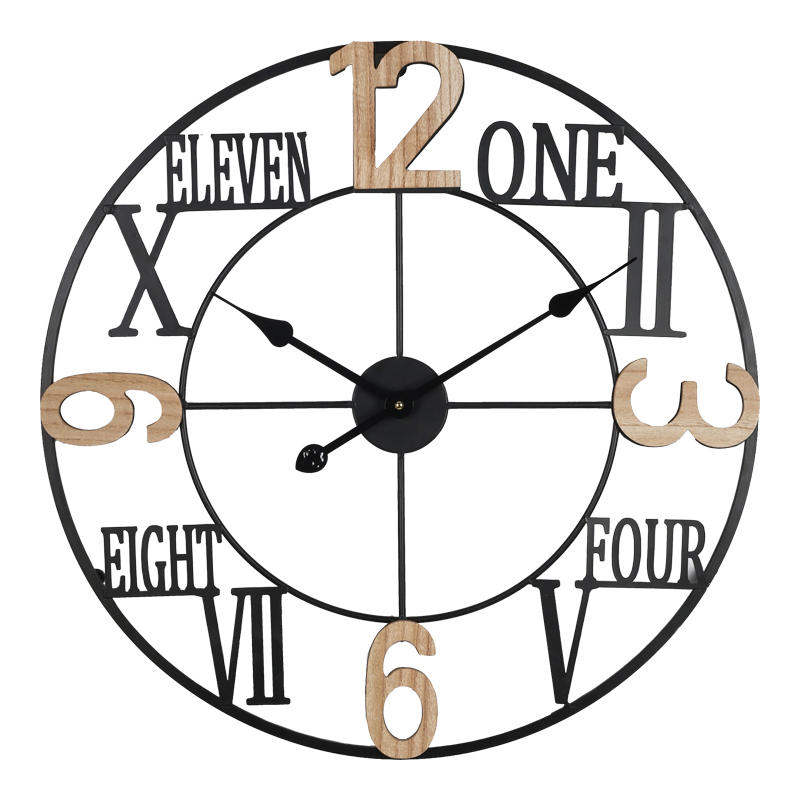 Ρολόι τοίχου Beauco Inart μέταλλο σε μαύρη απόχρωση 60x3x60εκ-351-000008 Ρολόι τοίχου Beauco Inart μέταλλο σε μαύρη απόχρωση 60x3x60εκ-351-000008