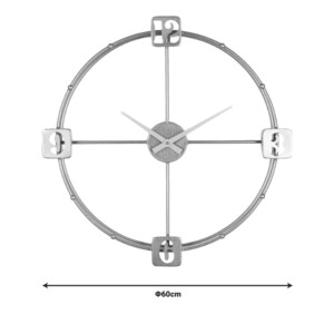 Ρολόι τοίχου Hunga Inart μέταλλο σε χρυσή απόχρωση 60x7.5x60εκ-351-000009
