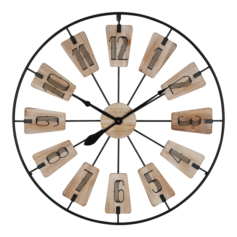 Ρολόι τοίχου Fepo Inart μέταλλο σε μαύρη απόχρωση 80x3x80εκ-351-000015 Ρολόι τοίχου Fepo Inart μέταλλο σε μαύρη απόχρωση 80x3x80εκ-351-000015