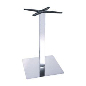 Βάση τραπεζιού Galax pakoworld αλουμινίου σε ασημί απόχρωση 45x45x72εκ-355-000009