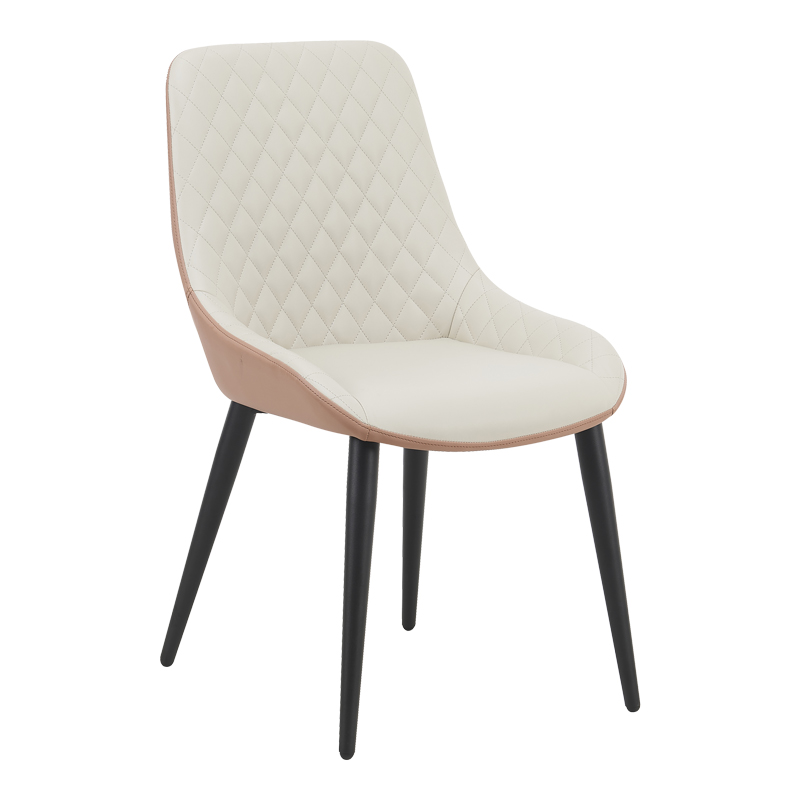 Καρέκλα Komme pakoworld μπεζ-καφέ pu με πόδι μαύρο μέταλλο 49x57x84εκ-360-000001 Καρέκλα Komme pakoworld μπεζ-καφέ pu με πόδι μαύρο μέταλλο 49x57x84εκ-360-000001