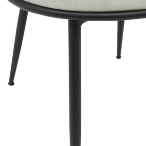 Πολυθρόνα Alkia pakoworld σε κρεμ βελούδο με πόδι μαύρο μέταλλο 60x57x68εκ-360-000004