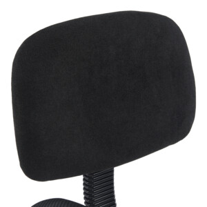 Καρέκλα ρεσεψιόν Icina pakoworld ύφασμα σε μαύρη απόχρωση 58x54x102-123εκ-360-000019