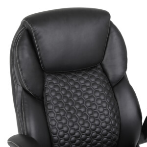 Καρέκλα γραφείου διευθυντή Desain pakoworld pu σε μαύρη απόχρωση 74x73x108-116εκ-360-000022