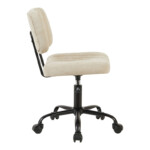 Καρέκλα γραφείου Warra pakoworld ύφασμα μπεζ 50x52x76-86εκ-360-000026