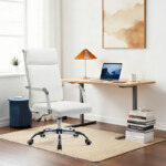 Καρέκλα γραφείου διευθυντη Mavel pakoworld PU λευκό 55x62x100-110εκ-360-000030