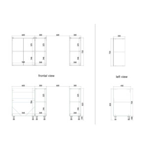 Σύνθεση κουζίνας Festa II pakoworld μελαμίνη σε sonoma απόχρωση και πάγκο σε ανοιχτό γκρι 120x60x85εκ-361-000011