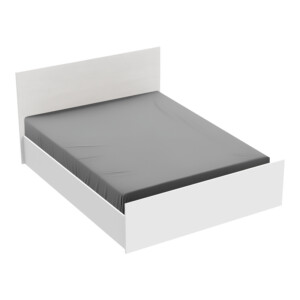 Κρεβάτι διπλό Toscana pakoworld σε λευκή απόχρωση 160x200εκ-361-000025