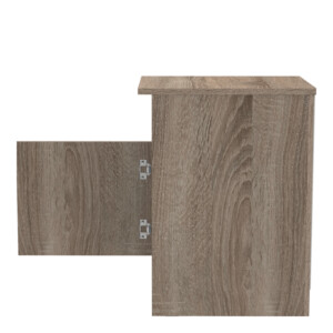 Κομοδίνο Galdi pakoworld σε sonoma truffle απόχρωση 40x45x60εκ-361-000034