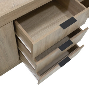 Μπουφές Doha pakoworld σε sonoma απόχρωση 180x45x80.5εκ-361-000070