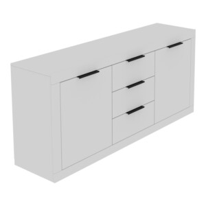 Μπουφές Doha pakoworld σε λευκή απόχρωση 180x45x80.5εκ-361-000073