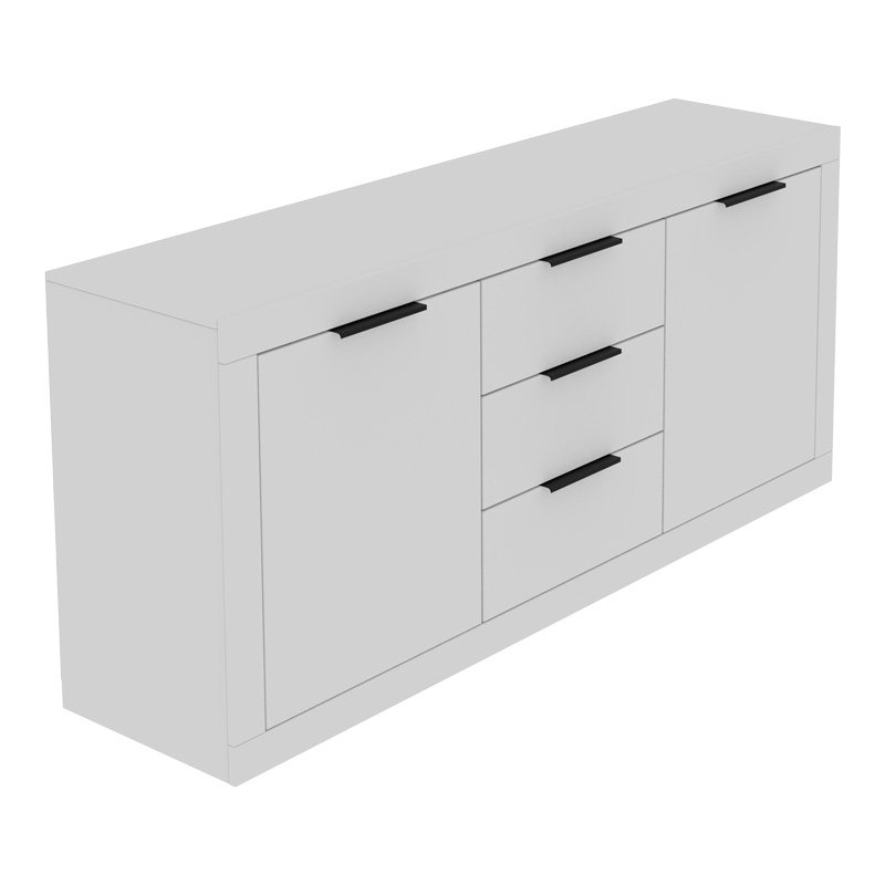 Μπουφές Doha pakoworld σε λευκή απόχρωση 180x45x80.5εκ-361-000073