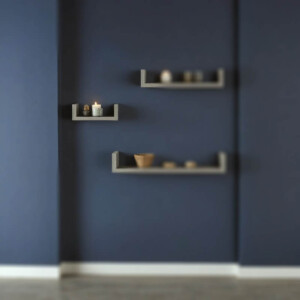 Ραφιέρα τοίχου Derva pakoworld σε cement γκρι απόχρωση 30x15x10cm-361-000084