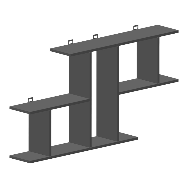 Ραφιέρα τοίχου Vertoura pakoworld σε ανθρακί απόχρωση 116x18.5x60cm-361-000088 Ραφιέρα τοίχου Vertoura pakoworld σε ανθρακί απόχρωση 116x18.5x60cm-361-000088