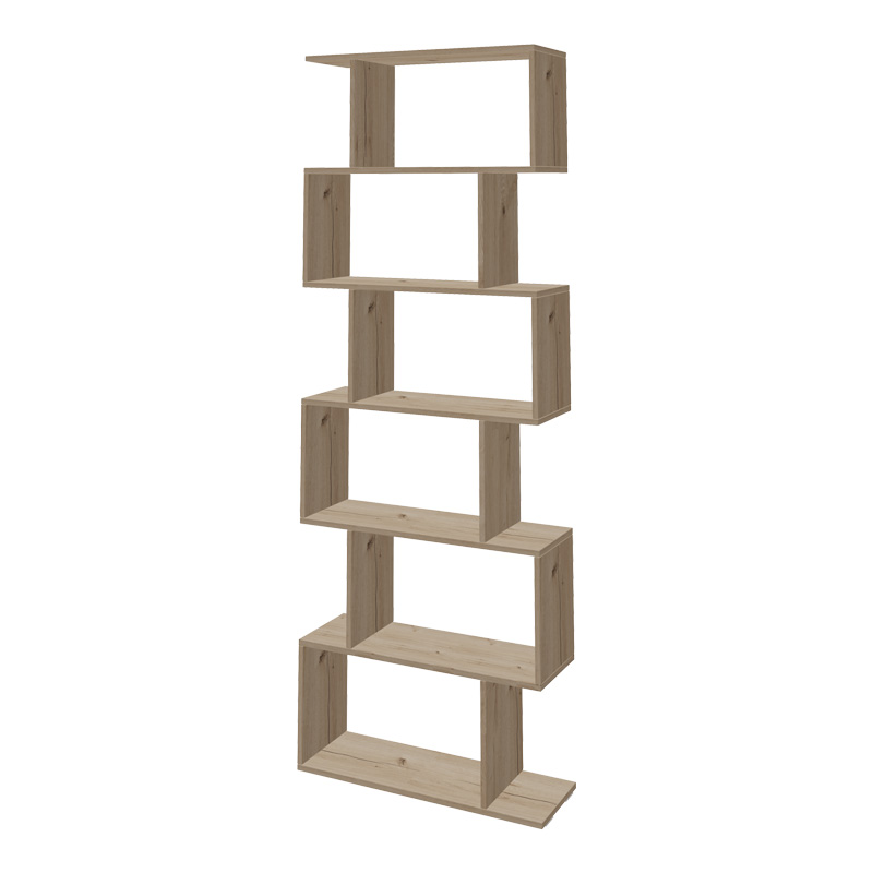 Βιβλιοθήκη Sezen pakoworld σε oak απόχρωση 70x24x191.5εκ-361-000091 Βιβλιοθήκη Sezen pakoworld σε oak απόχρωση 70x24x191.5εκ-361-000091