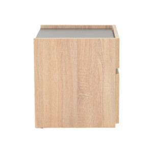 Κομοδίνο Comcie pakoworld σε φυσικό με γκρι απόχρωση 50x42x45.5εκ-362-000001