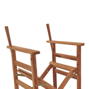 Σκελετός πολυθρόνας σκηνοθέτη Kompa pakoworld μασίφ ξύλο οξιάς σε καρυδί απόχρωση 56.5x54x88εκ-363-000001