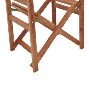 Σκελετός πολυθρόνας σκηνοθέτη Kompa pakoworld μασίφ ξύλο οξιάς σε καρυδί απόχρωση 56.5x54x88εκ-363-000001