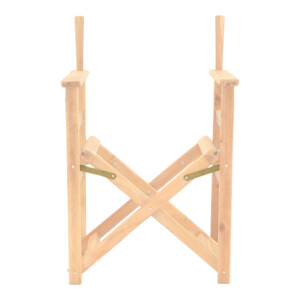 Σκελετός πολυθρόνας σκηνοθέτη Kompa pakoworld μασίφ ξύλο οξιάς σε απόχρωση άβαφου ξύλου 56.5x54x88εκ-363-000003