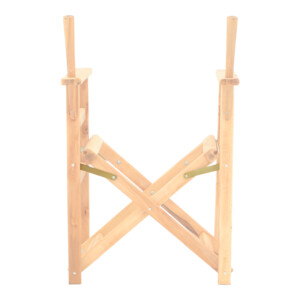 Σκελετός πολυθρόνας σκηνοθέτη Kompa pakoworld μασίφ ξύλο οξιάς σε απόχρωση άβαφου ξύλου 56.5x54x88εκ-363-000003