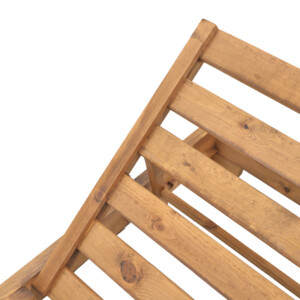 Ξαπλώστρα Zalka pakoworld L1 σε καρυδί απόχρωση 66x197x28εκ-363-000012