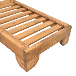 Ξαπλώστρα Zalka pakoworld L1 σε καρυδί απόχρωση 66x197x28εκ-363-000012