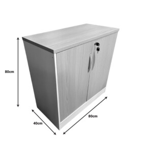 Ντουλάπι γραφείου Armadi pakoworld σε sonoma-λευκή απόχρωση 80x40x80εκ-367-000011