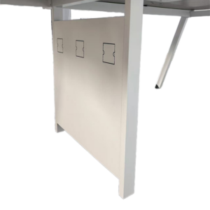 Τραπέζι συνεδριάσεων Armadi pakoworld σε γκρι-λευκή απόχρωση 240x120x75εκ-367-000015